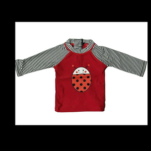 Meninas rashguard Crianças rashguard com mangas compridas bordado frontal roupa de praia roupa de banho roupa de banho Pedidos OEM aceitos