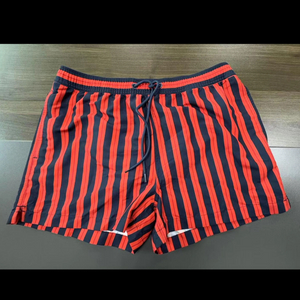 Calções de banho masculinos com listras Trajes de banho Beachwear