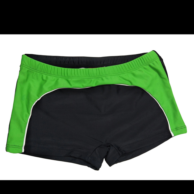 Calção de banho para meninos com estampa sólida, roupa de banho para praia