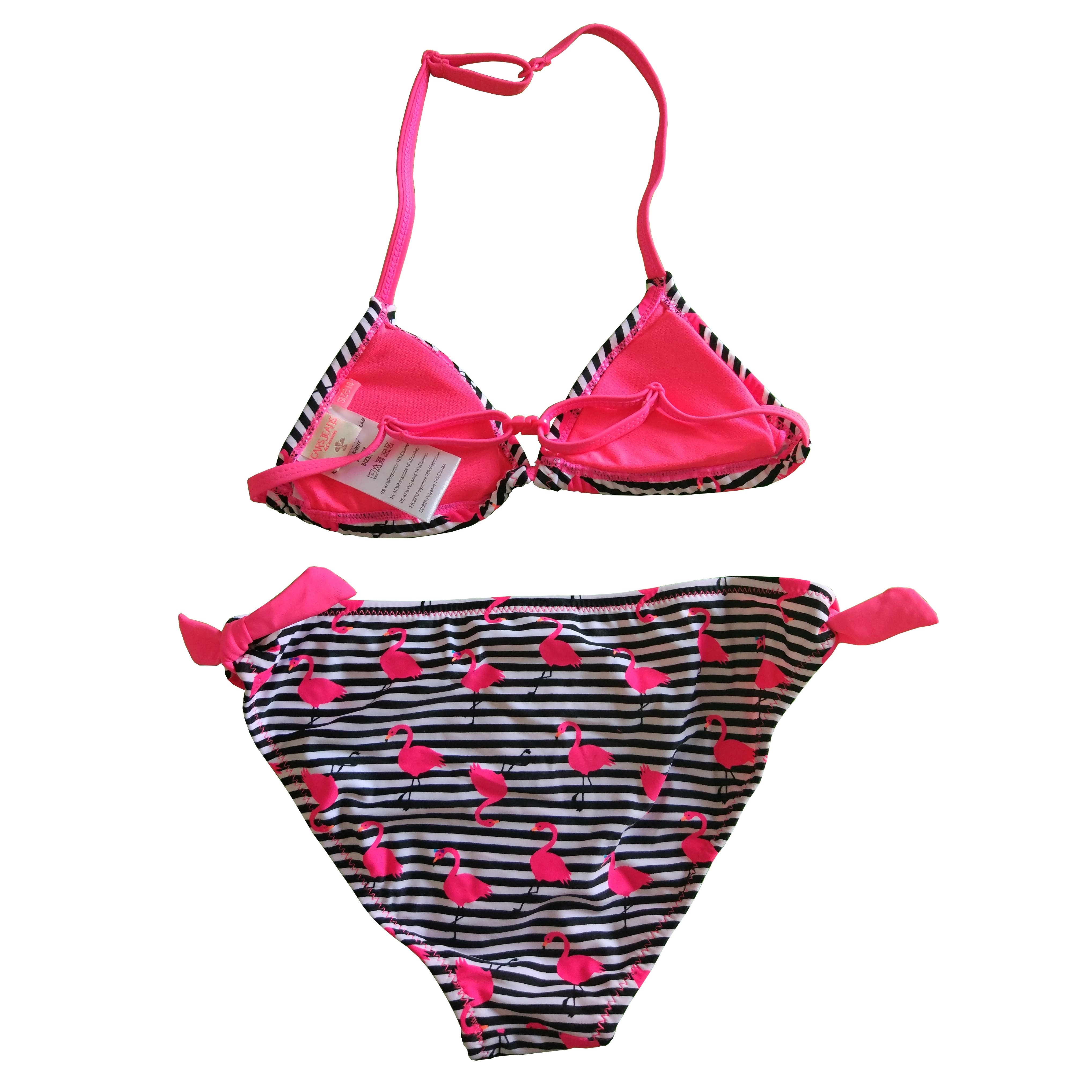 Biquíni para meninas, maiô de duas peças para meninas, roupa de banho infantil com AOP personalizado disponível, pedidos OEM aceitos