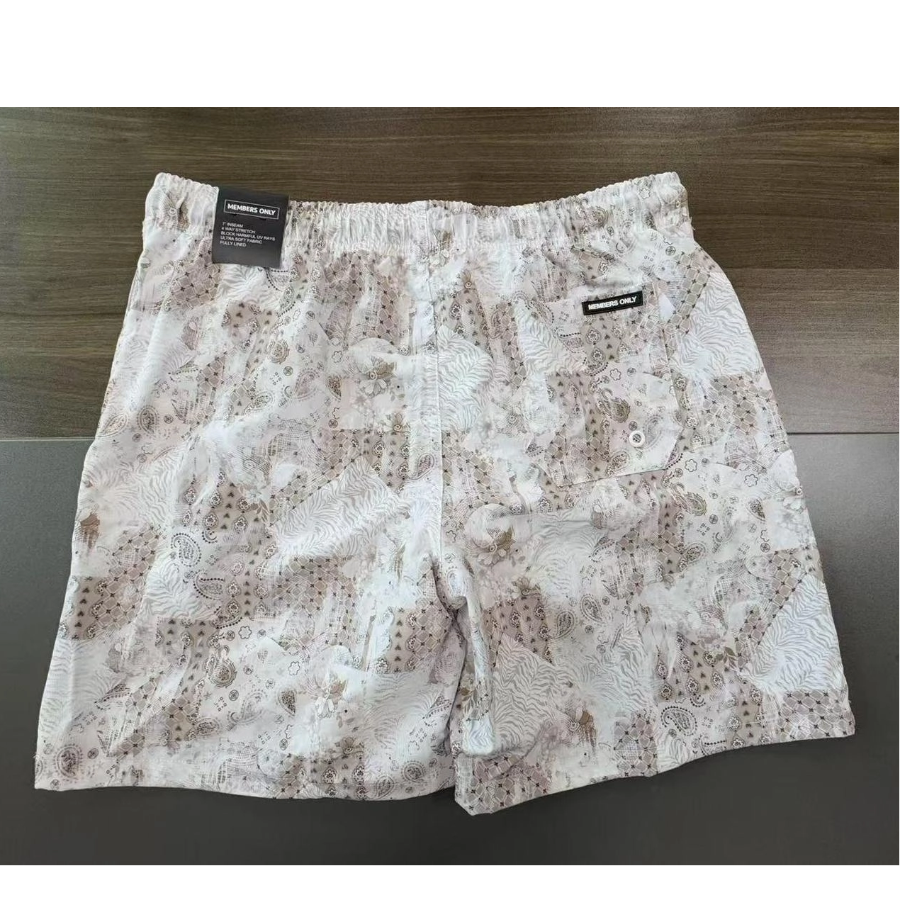 Calções de banho masculinos com fatos de mergulho AOP Swimwear Beachwear