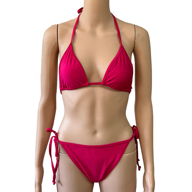 Biquíni feminino cor sólida