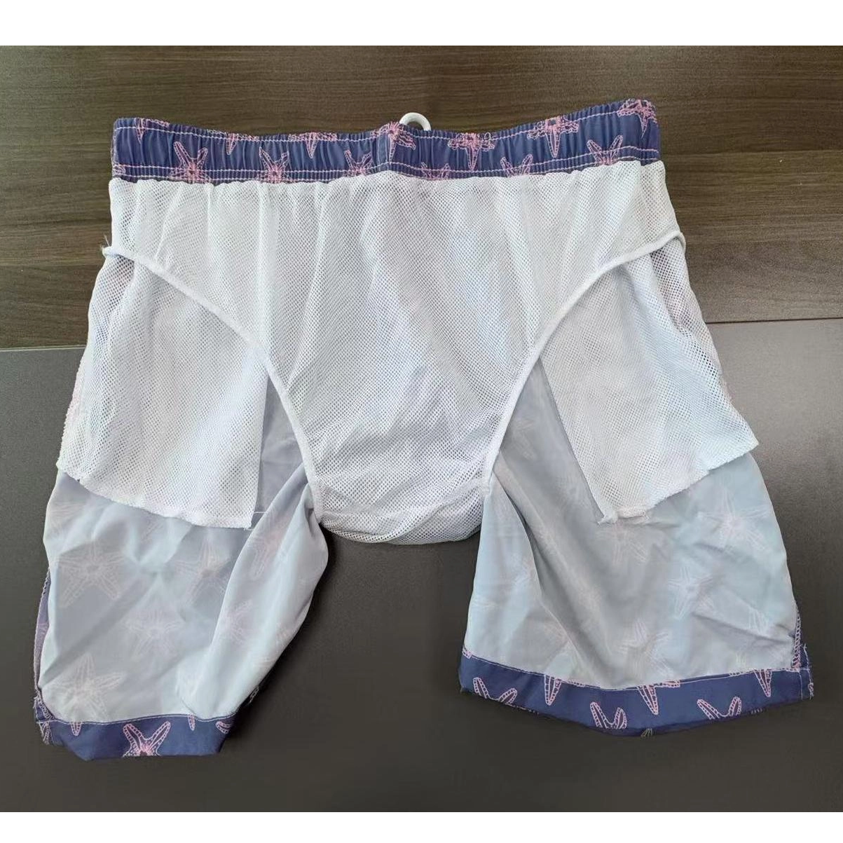 Calções de banho masculinos com fatos de mergulho AOP Swimwear Beachwear