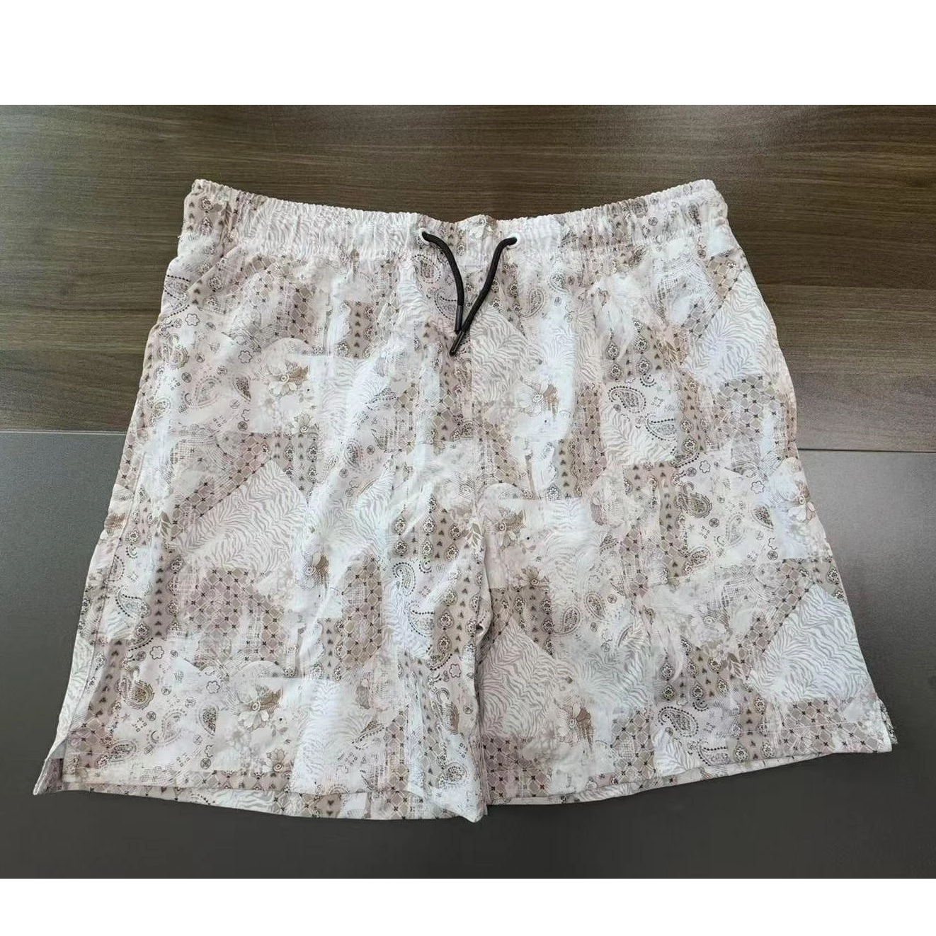 Calções de banho masculinos com fatos de mergulho AOP Swimwear Beachwear