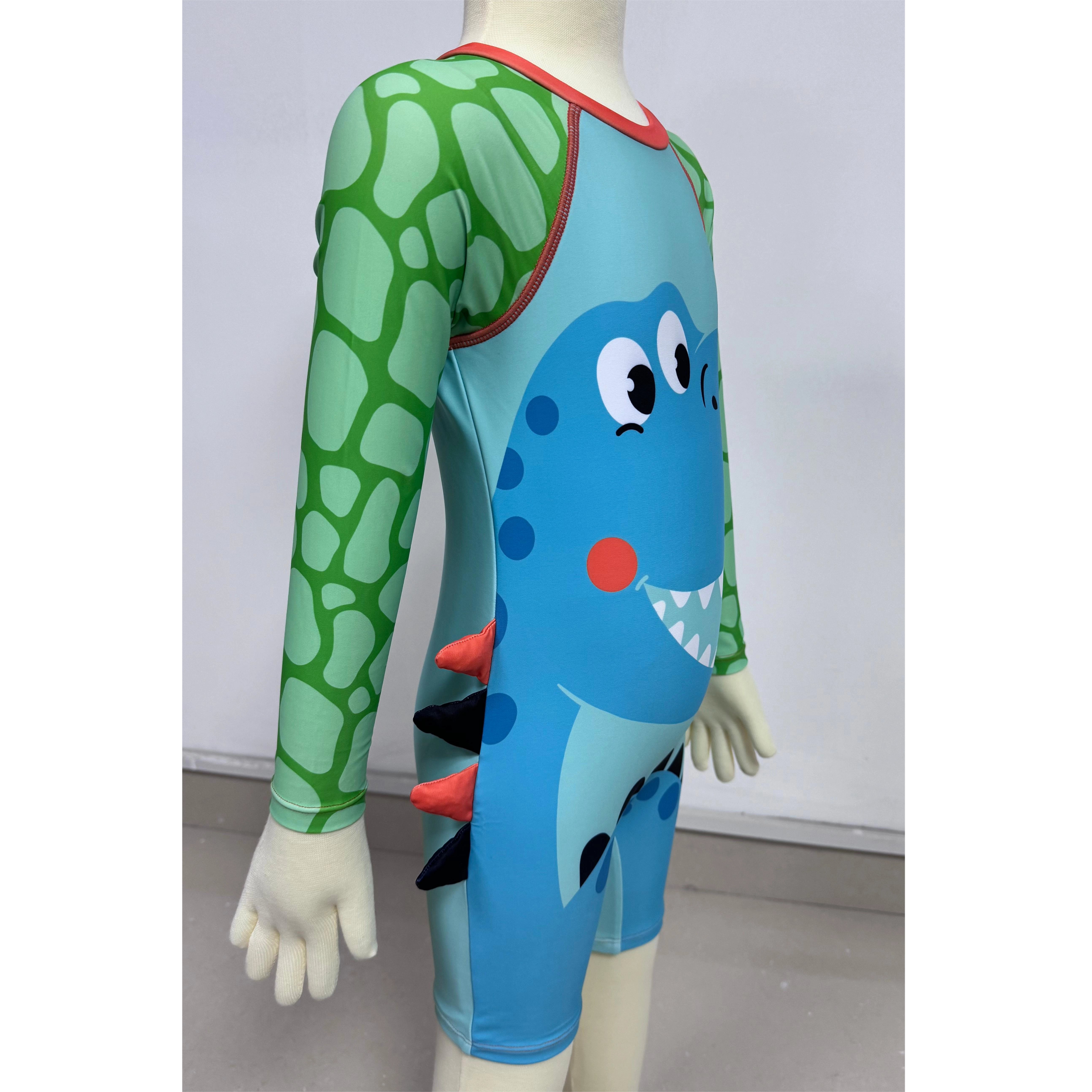  Maiô infantil Rashguard infantil aop manga comprida com zíper frontal personalizado disponível