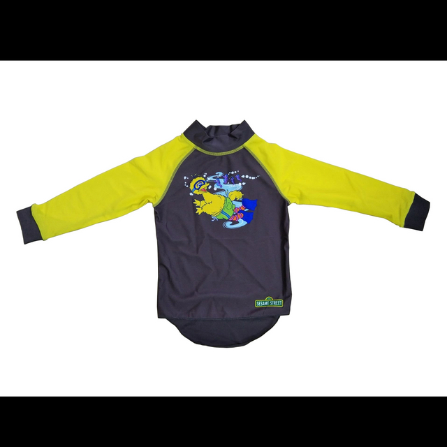 Rashguard infantil com mangas compridas estampa frontal roupa de praia roupa de banho roupa de banho Pedidos OEM aceitos