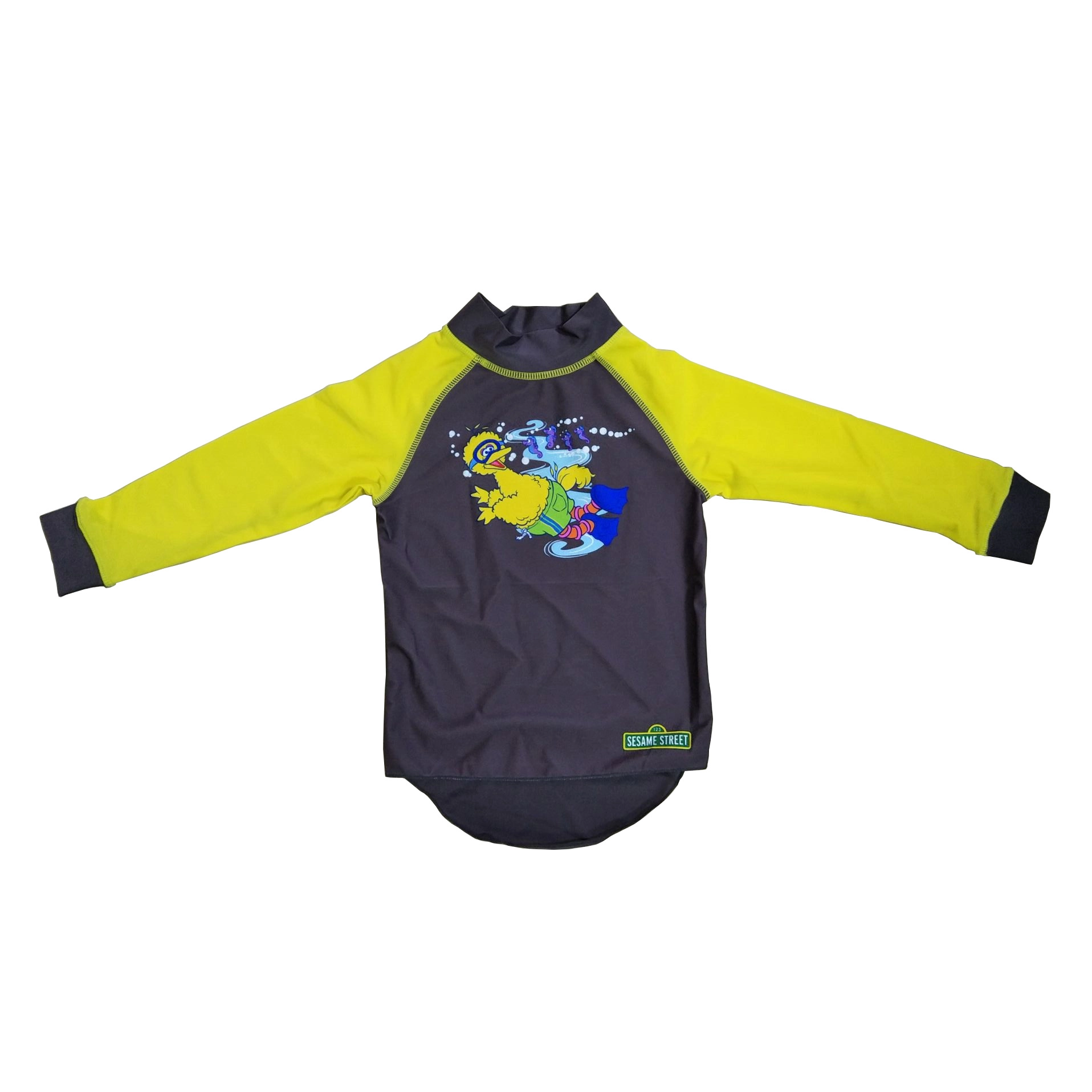 Rashguard infantil com mangas compridas estampa frontal roupa de praia roupa de banho roupa de banho Pedidos OEM aceitos