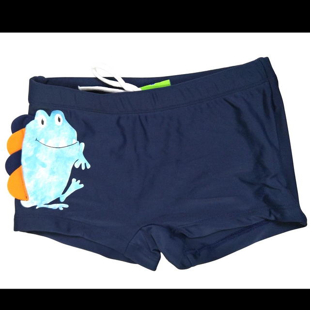Calção de banho para meninos com bordado, roupa de banho para praia