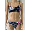Biquíni feminino, maiô de duas peças, roupa de praia, bandeau com pedidos OEM AOP aceitos