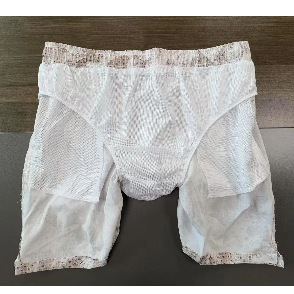 Calções de banho masculinos com fatos de mergulho AOP Swimwear Beachwear