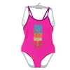 Maiô infantil para meninas, peça única com estampa frontal, roupa de praia, roupa molhada, pedidos oem aceitos